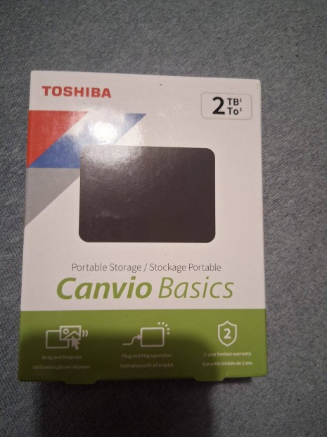 2TB kls adattrol Tosiba canvio basics