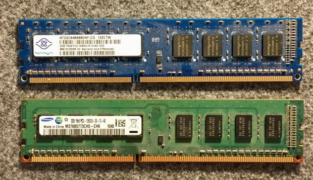 2X2GB DDR3 RAM (hibtlan mkds)