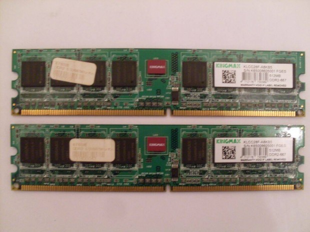 2X512MB Kingmax DDR2-667 RAM szmtgphez