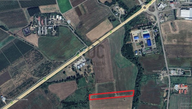 2,03 hekt�ros napelem parknak sz�nt telek elad� Gy�ngy�s k�lter�let�n,