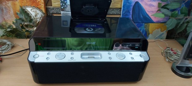 2.1 asztali USB, CD, ipod dock, Rádió,Mélynyomó, mindenes hifi