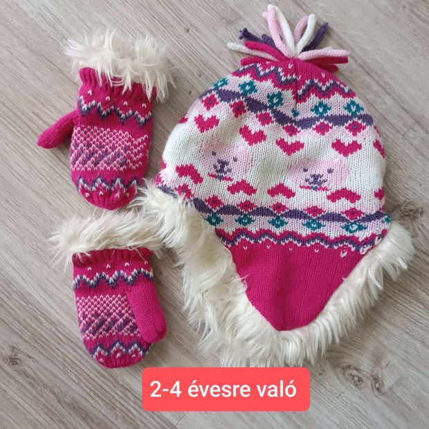 2-4 vesre val sapka + keszty szett 