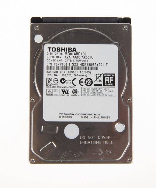 2,5" Toshiba 1GB s 500GB winchesterek, merevlemezek eladk!