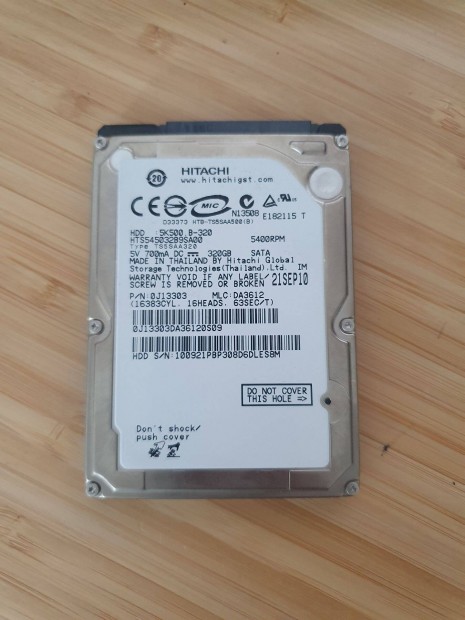 2.5" laptop HDD 320 GB