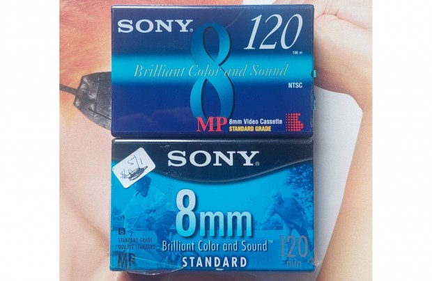 2-DB Sony 8mm Video 8 P6-120MP MPL Videokamera Kazetta Videó Kazetta