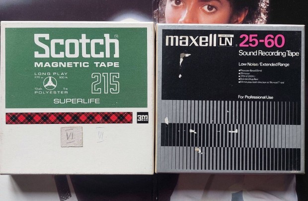 2-DB / 1- Scotch 1- Maxell 13 cm Orss Magnszalag MAGN Szalag