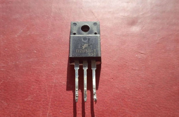 2 SD 2058 tranzisztor , 80 V , 3 A , NPN , Fairchild , bontott