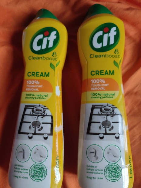 2 darab Cif Cleanboost Cream Lemon srolkrm 500 ml