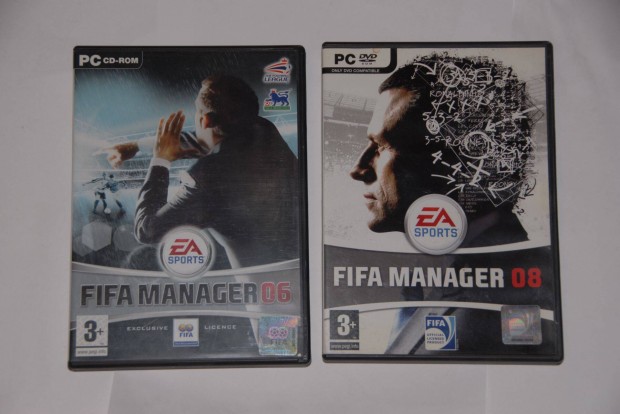 2 darab FIFA manager 2006, 2008 PC jtk
