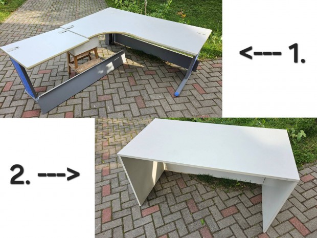 2 darab irodai asztal / rasztal