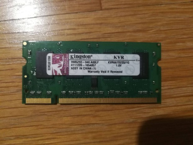 2 darab laptop notebook sodimm 1 Gigabyte memria, sszesen 2 GB