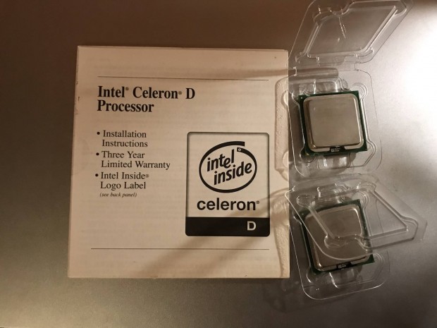 2 darab retro Intel Celeron D processzor