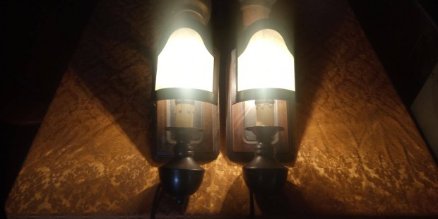 2 darab vintage fali lmpa