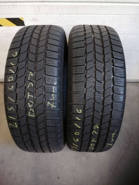 2 db 215/60R16 Continental TS815 4 vszakos gumi