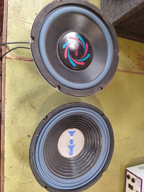 2 db 25 cm-es mlysugrz, hangszr 10"
