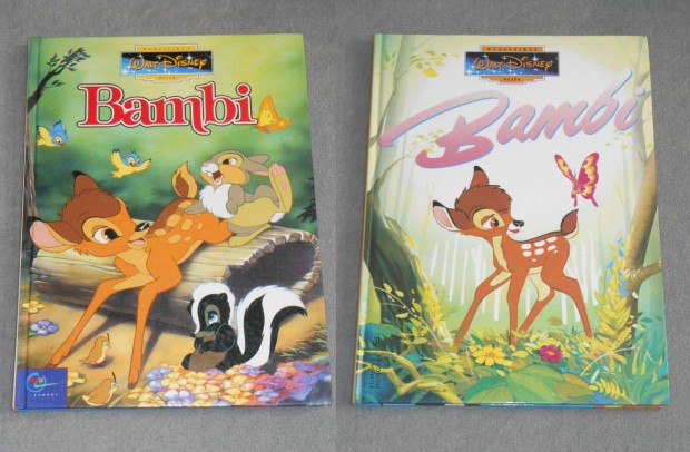 2 db Bambi - Disney klasszikus mesk sorozat 2. Egmont kiad 2001 1996