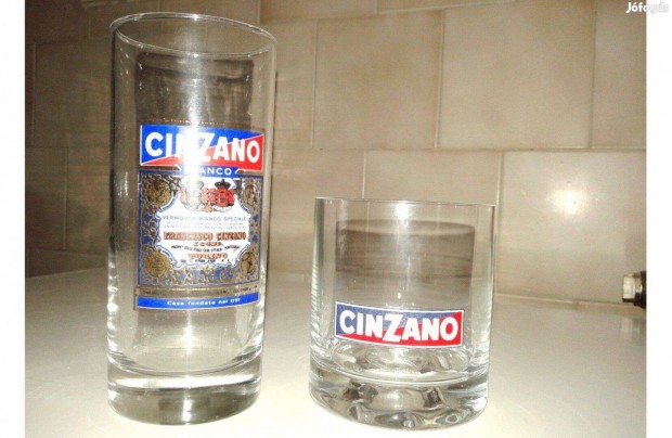 2 db Cinzano felirat pohr egyben 2 500 Ft