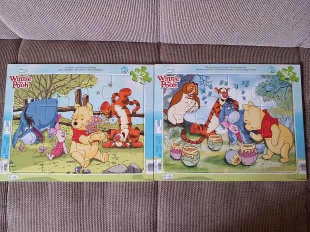 2 db Disney Micimackó keretes kirakó, puzzle
