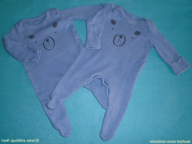 2 db F&F maci mint�s rugdal�z� �jsz�l�ttre (m�ret 50) k�k sz�n�