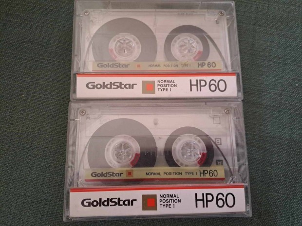 2 db Goldstar HP60 kazetta