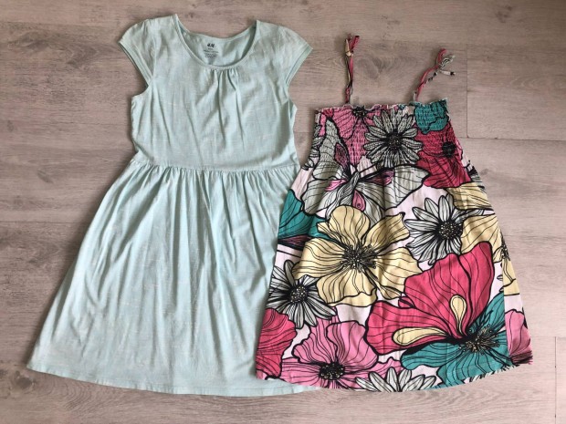 2 db H&M nyári ruha együtt - 134-140, 8-10 év, 800 Ft
