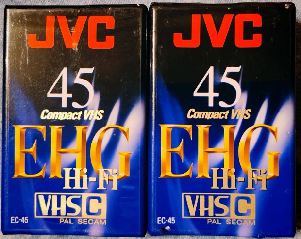 2 db JVC Ehg 45 VHS-C bontatlan kazetta elad u7