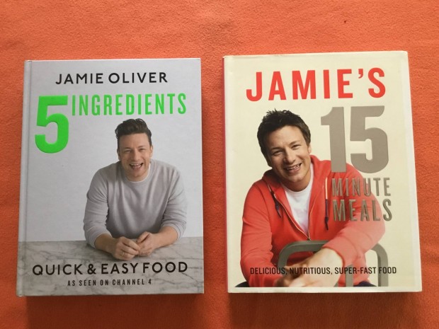 2 db Jamie Oliver angol nyelv szakcsknyv