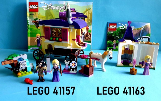 2 db LEGO Disney Aranyhaj 41157 Utaz lakkocsi, 41163 Kicsi torony