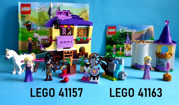 2 db LEGO Disney Aranyhaj: 41157 Utaz lakkocsi, 41163 Kicsi torony