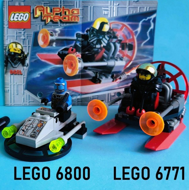 2 db LEGO: 6800 Cyber Blaster, 6771 Ogel Command Striker, tmutatval