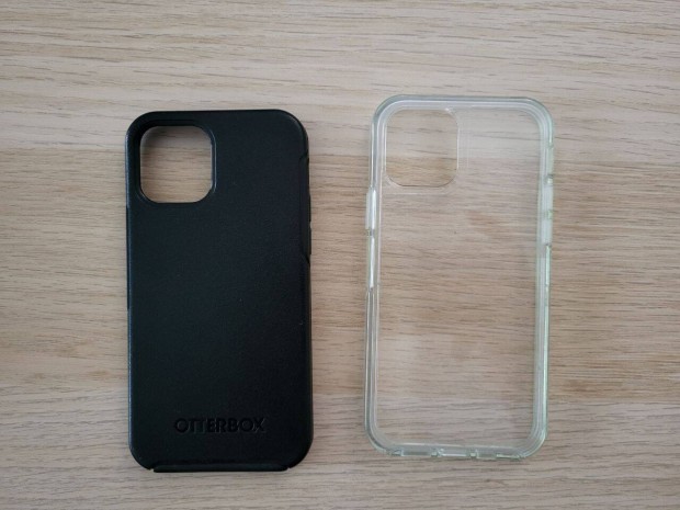 2 db Otterbox Symmetry Apple iphone 12 Tok - Fekete + tltsz