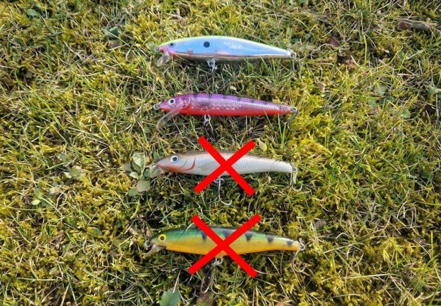 2 db Rapala wobbler (Husky Jerk és Flat Rap)