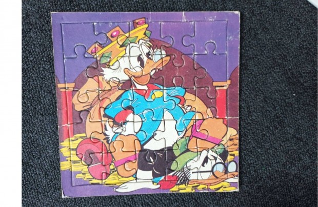 2 db Retro Donald kacsa kirak, puzzle a 1980-as vekbl