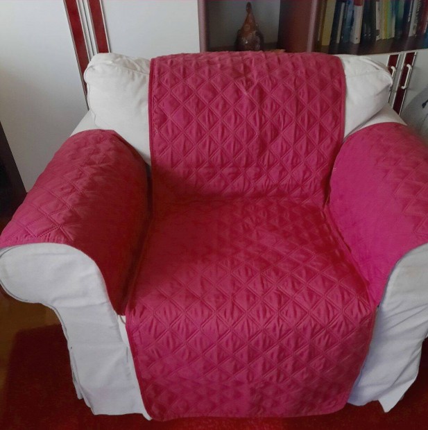 2 db Sofa Saver steppelt fotel vd huzat piros jszer llapotban