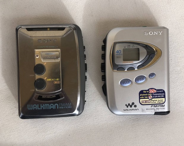 2 db Sony walkman / retro / kazetta / magn / rdi