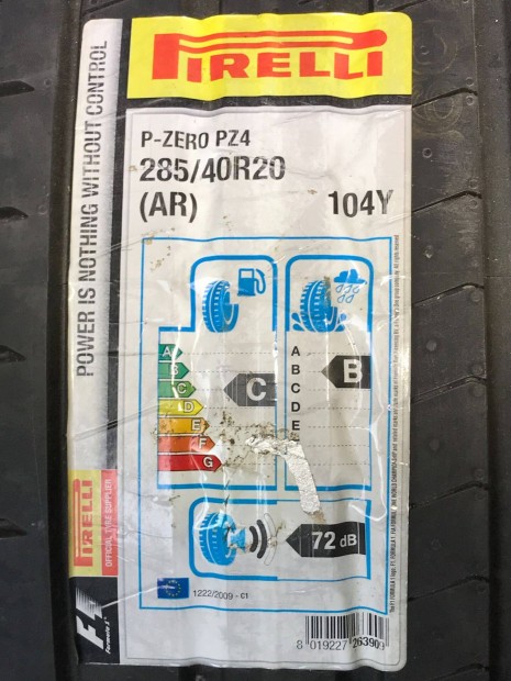 2 db Új Pirelli Pzero AR - 285/40 R20 104Y nyári gumi