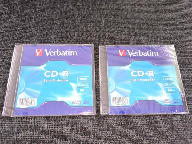 2 db j Verbatim CD-R 80, 700MB, rhat CD