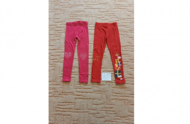 2 db. 116-os lányos gyerek hosszú leggings