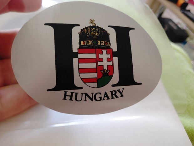 2 db koronás címeres Hungary autós felségjel hátsó szélvédőre belülre
