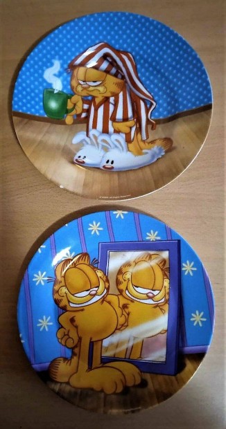 2 db-os Garfield porceln tnyr szett, 1 lapos + 1 mly