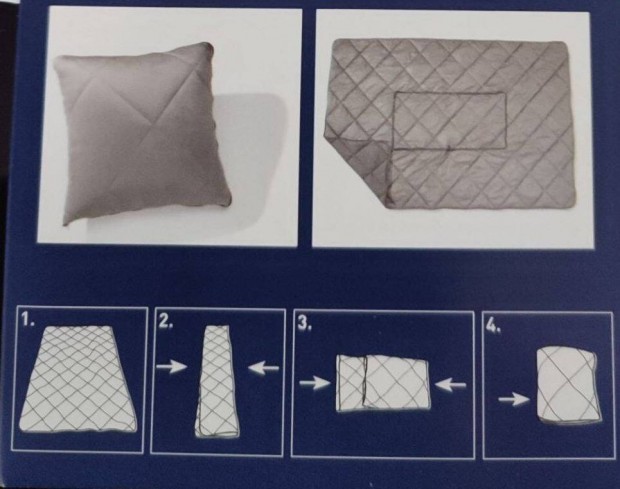 2 db-os takarv alakthat szrke dszprna, utaz prna csomag