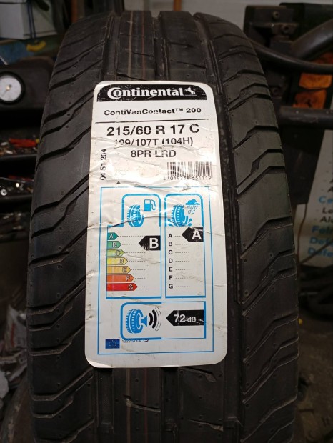 2 db j Continental Contivancontact 200 215/60 R17C 109/107T nyrigumi