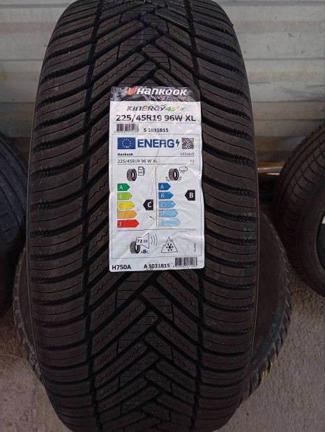 2 db új Hankook Kinergy 4S2 X H750A 225/45 R19 96W XL 4 évszakos
