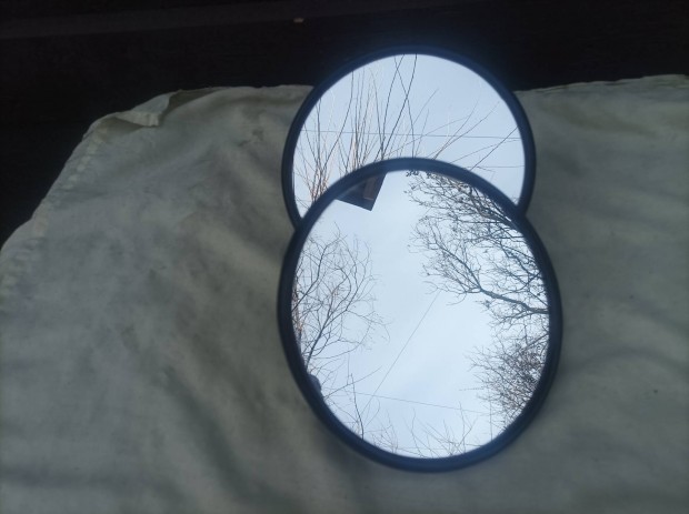 2 db új veterán tükör pár 17 cm.Egyben.