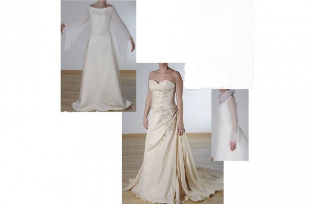 2 eskvi ruha, menyasszonyi ruha