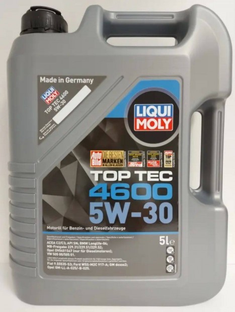 2 flakon (10l) Liqui Moly TOP TEC 4600 5W30 5L