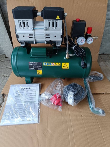 2 hengeres Parkside Scheppach csendes kompresszor 24L