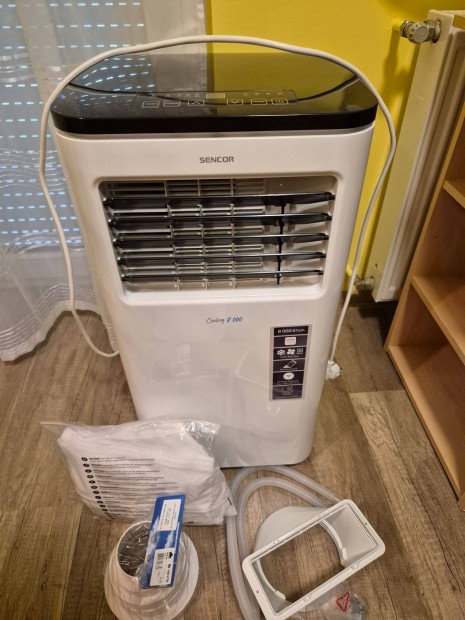 2 hete vásárolt 8000 BTU mobil klíma 2 év garanciával eladó