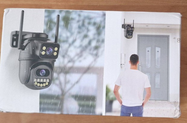 2 kamerás HD kültéri IP kamera 4MP Wifi Ptz automatikus követés icsee