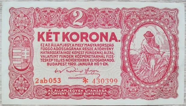 2 korona 1920